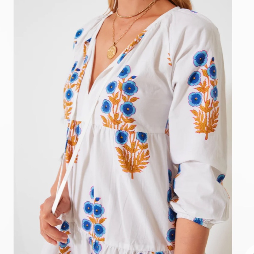 Cornflower Blue Poppy Print Joci Dress
SZ BLOCKPRINTS - Picture 5 of 11